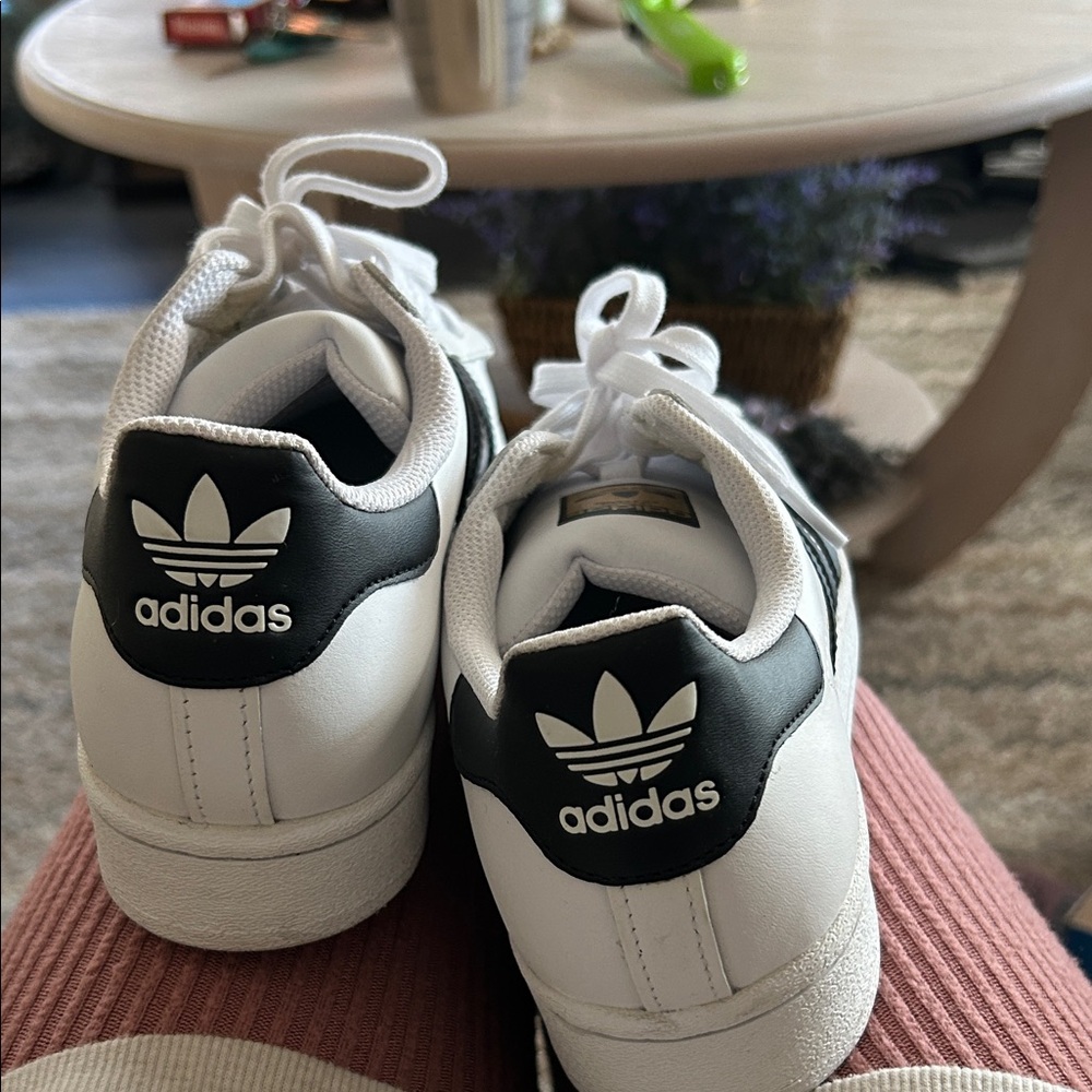 adidas White and Black Women's Shoes - Picture 3 of 4